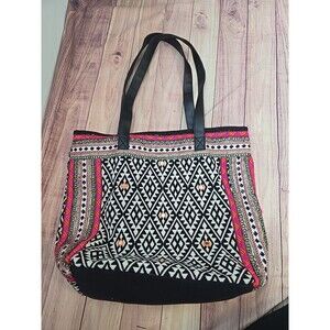 Bolso De Mano Etnico De Algodon Estilo Boho Hippie Sudoccidental Tejido A Mano,